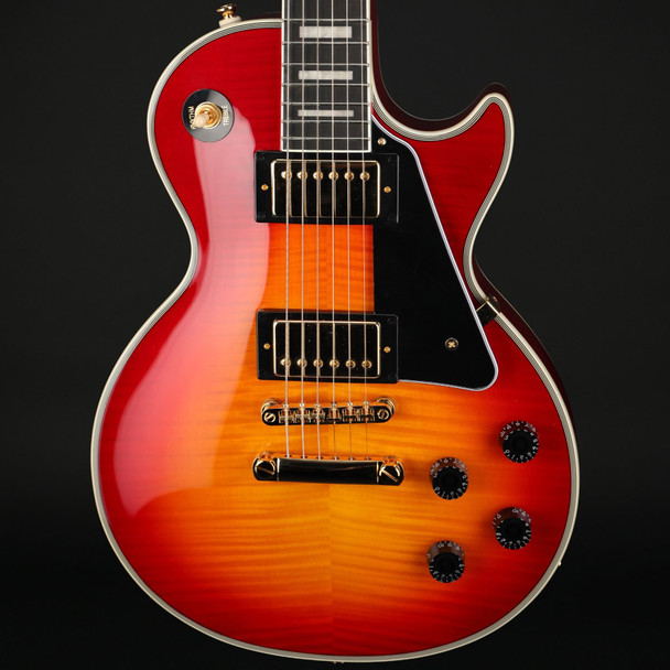 Epiphone Les Paul Custom Figured in Heritage Cherry Sunburst with Gig Bag #24091520804