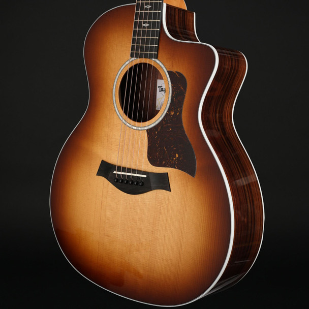 Taylor 214ce-SEB DLX Sunset Boulevard Deluxe Grand Auditorium Cutaway Electro Acoustic in Sunburst Edge Burst with Case #2206195131