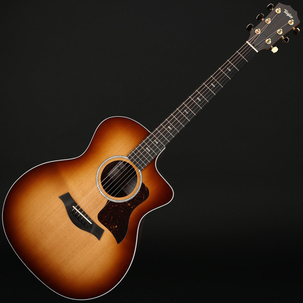 Taylor 214ce-SEB DLX Sunset Boulevard Deluxe Grand Auditorium Cutaway Electro Acoustic in Sunburst Edge Burst with Case #2206195131