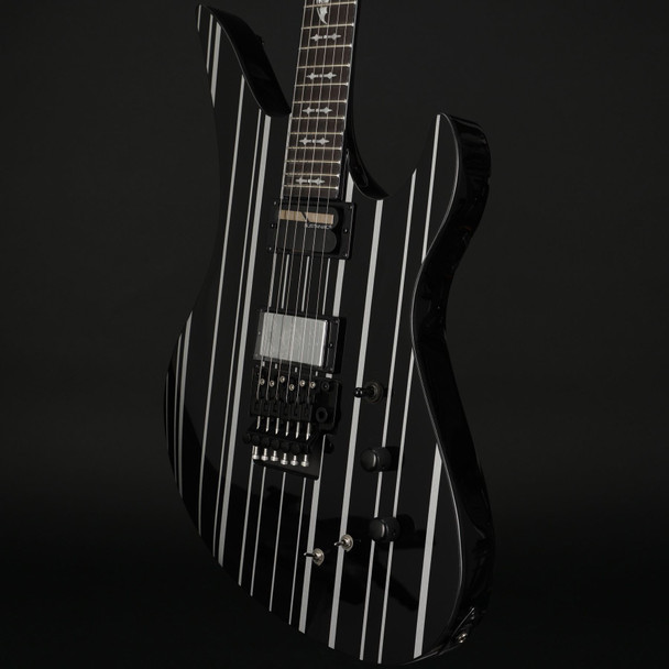 Schecter Synyster Gates Custom S with USA pickups in Gloss Black with Silver Pinstripes #W25010893