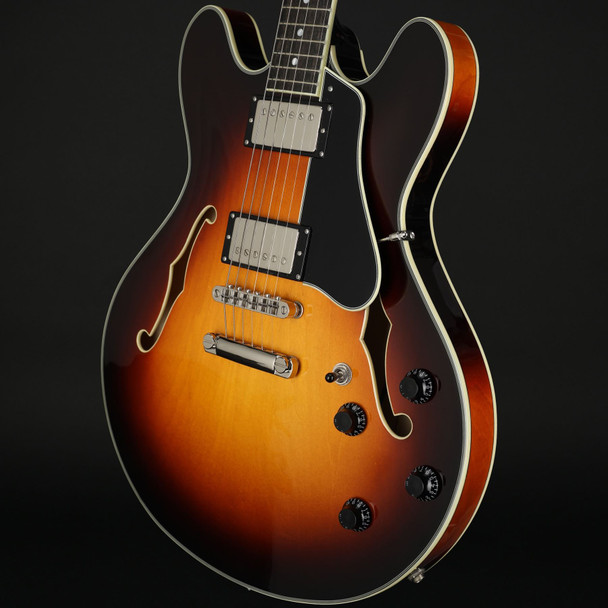 Eastman T386-SB 16" Thinline, Kent Armstrong Pickups in Sunburst with Case #P2402550
