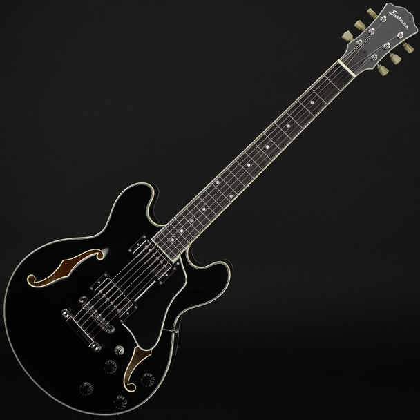 Eastman T484-BK 14" Thinline, Seymour Duncan Pickups in Black #P2401908