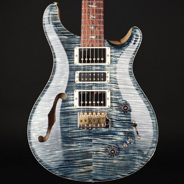 PRS 40th Anniversary Special Semi-Hollow Limited Edition in Faded Whale Blue with Natural Back #0413557