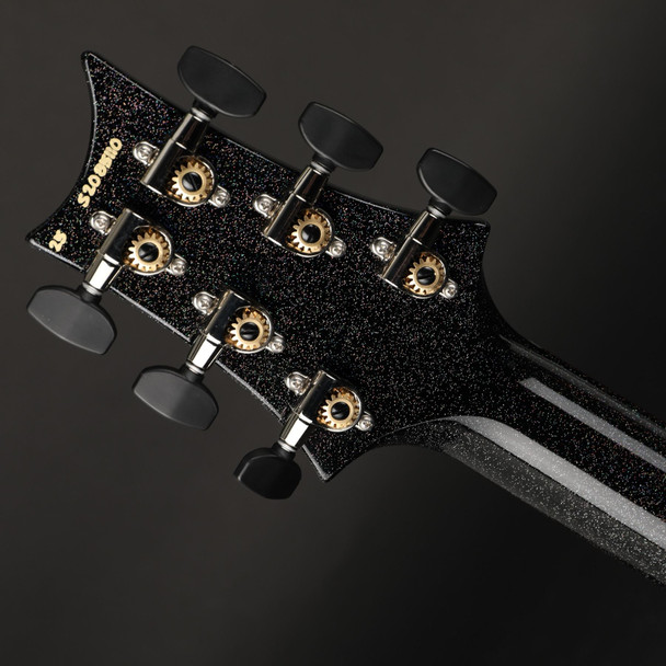 PRS S2 Vela Semi-Hollow, Cuban Mahogany Neck in Black Rainbow Holoflake #S2085110