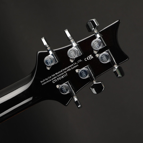 PRS SE Custom 24 Left-Handed in Black Goldburst with Gig Bag #F018117