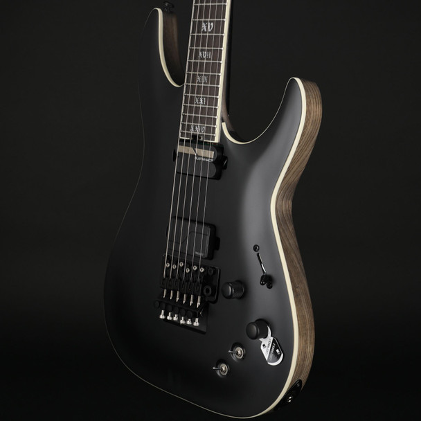 Schecter C-1 FR S SLS Elite Evil Twin in Satin Black #W25081225