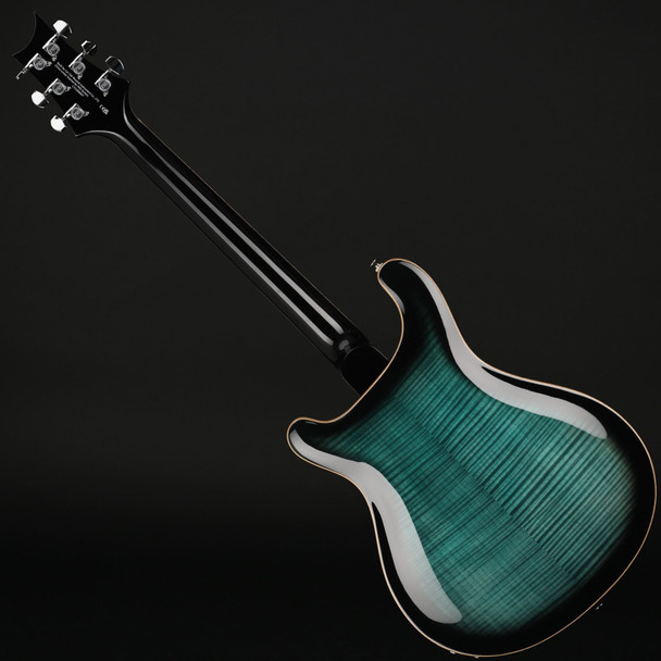 PRS SE Hollowbody II Piezo in Peacock Blue Smokeburst with Case