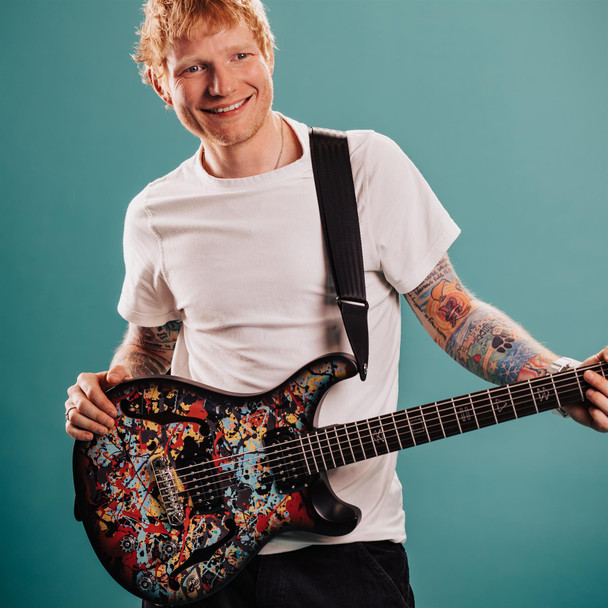 PRS SE Ed Sheeran Cosmic Splash Hollowbody Baritone Limited Edition with Gig Bag