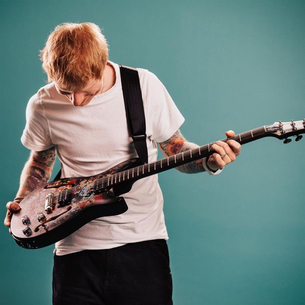 PRS SE Ed Sheeran Cosmic Splash Hollowbody Baritone Limited Edition with Gig Bag