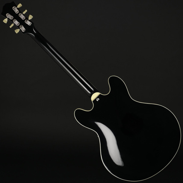 Eastman T486-BK 16" Thinline, Seymour Duncan Pickups in Black with Case #P2302468