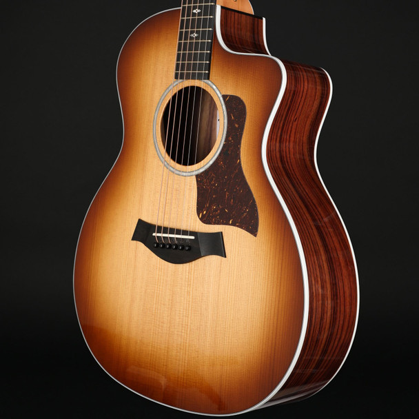 Taylor 214ce-SEB DLX Sunset Boulevard Deluxe Grand Auditorium Cutaway Electro Acoustic in Sunburst Edge Burst with Case #2206165266