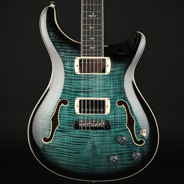PRS SE Hollowbody II Piezo (2026) in Peacock Blue Smokeburst with Gig Bag #I04398