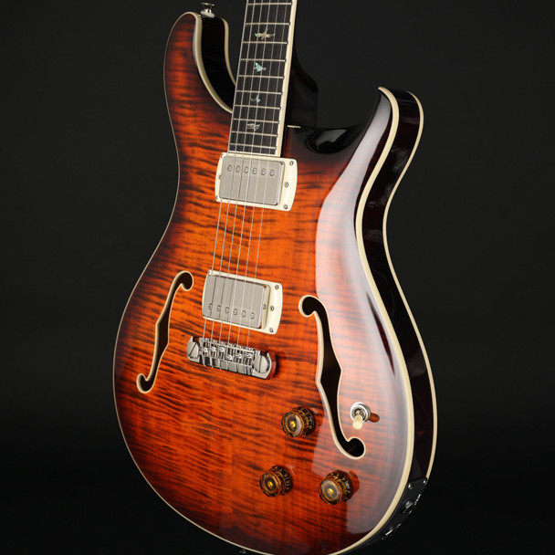 PRS SE Hollowbody II Piezo (2026) in Orange Tiger Smokeburst with Gig Bag #I03905