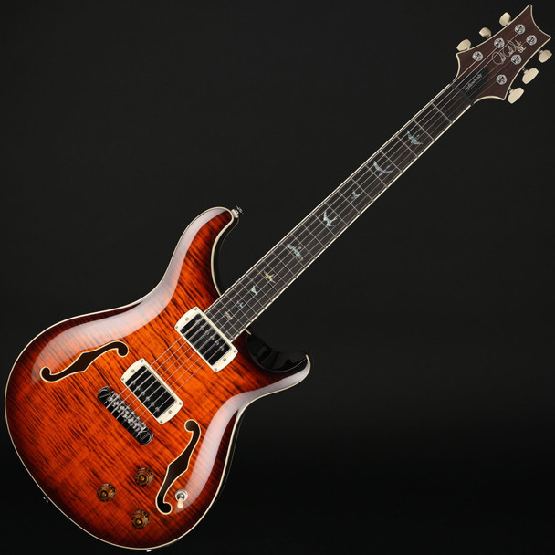 PRS SE Hollowbody II Piezo (2026) in Orange Tiger Smokeburst with Gig Bag #I03905