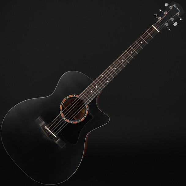 Eastman AC122-2CE-BK Grand Auditorium Electro Acoustic in Black with Gig Bag #M2527032