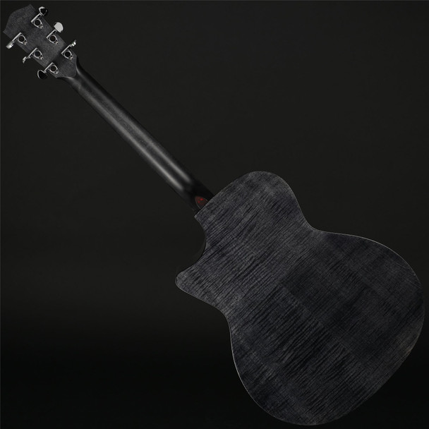Eastman PCH3-GACE-TBK Grand Auditorium Electro Acoustic in Trans Black with Gig Bag #M2432234