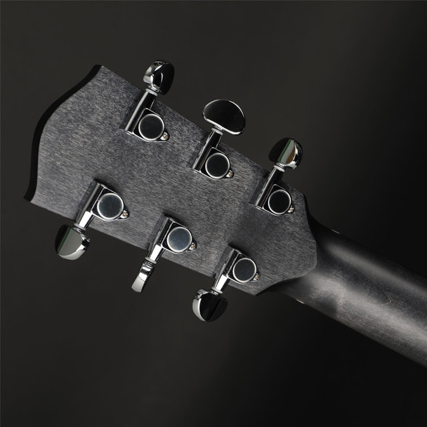 Eastman PCH3-GACE-TBK Grand Auditorium Electro Acoustic in Trans Black with Gig Bag #M2432234