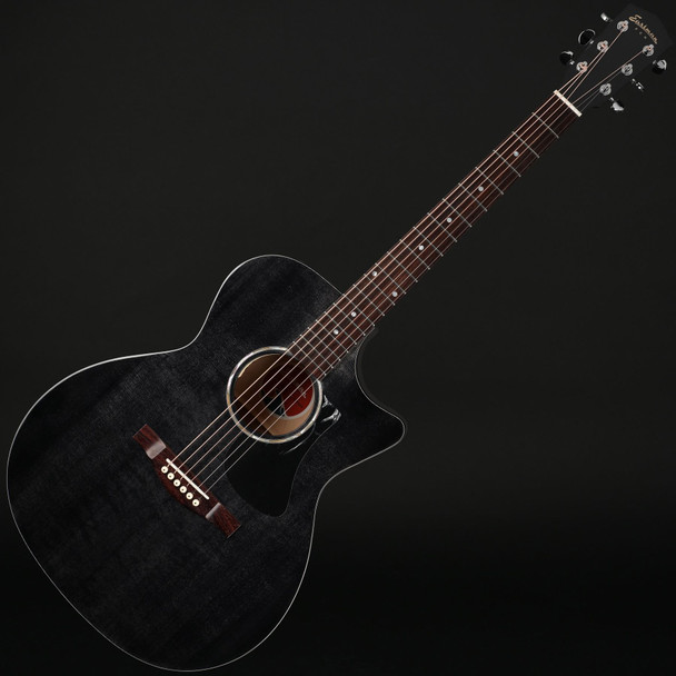 Eastman PCH3-GACE-TBK Grand Auditorium Electro Acoustic in Trans Black with Gig Bag #M2432234
