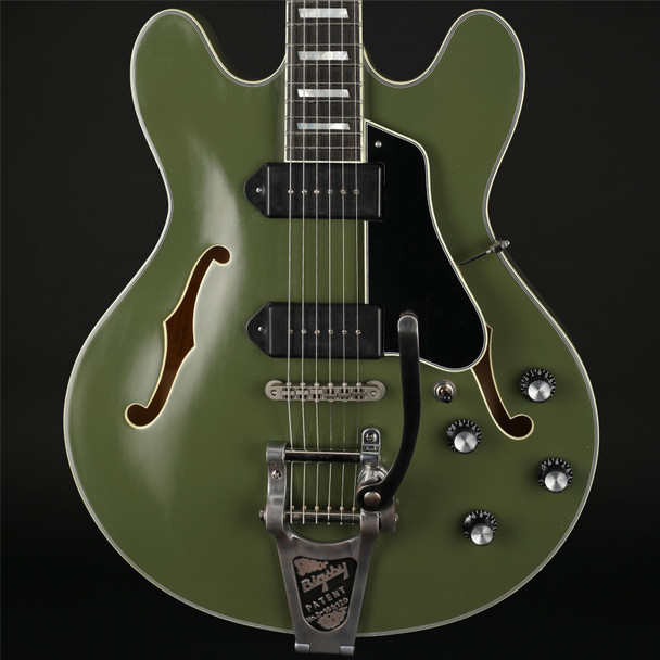 Eastman T64/TV-LTD-OD Thinline, P90s with Bigsby in Olive Drab Limited Edition #P2501615