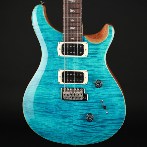 PRS SE Custom 24 (2026) in Blue Matteo/Natural Back with Gig Bag #H077236