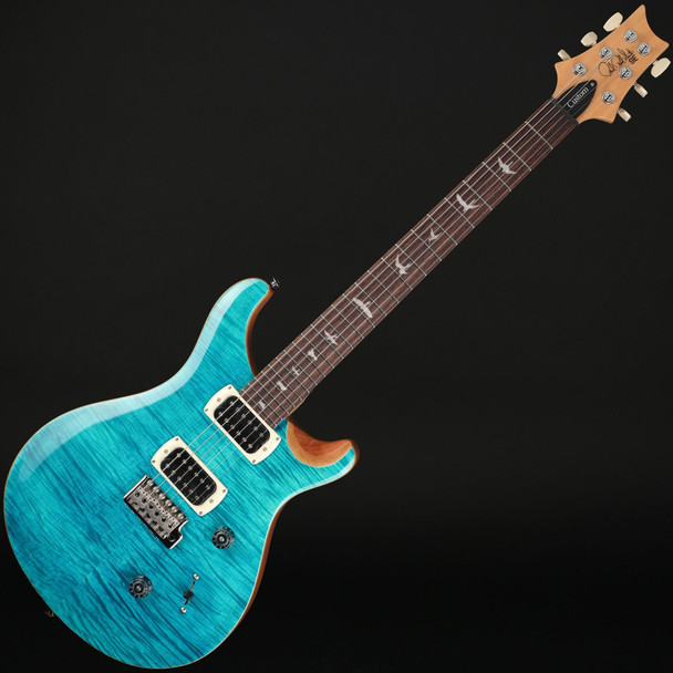 PRS SE Custom 24 (2026) in Blue Matteo/Natural Back with Gig Bag #H077236