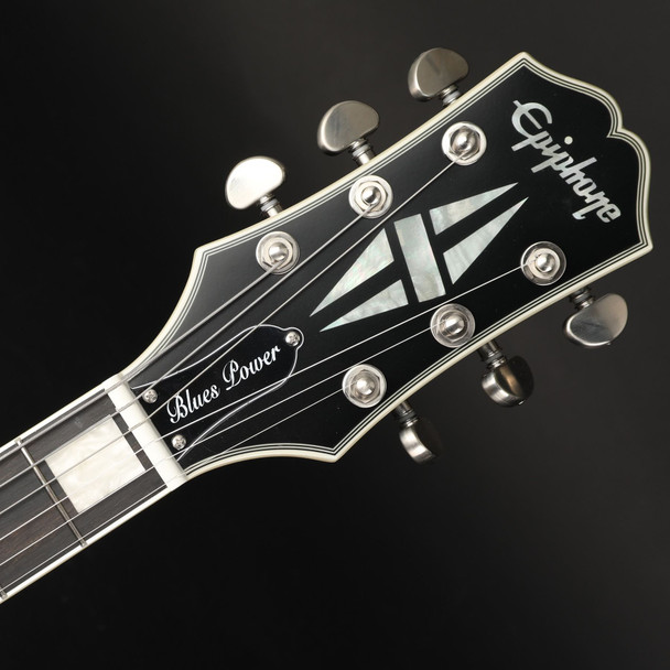 Epiphone Jared James Nichols Blues Power Les Paul Custom in Aged Pelham Blue with EpiLite Case #25061523042