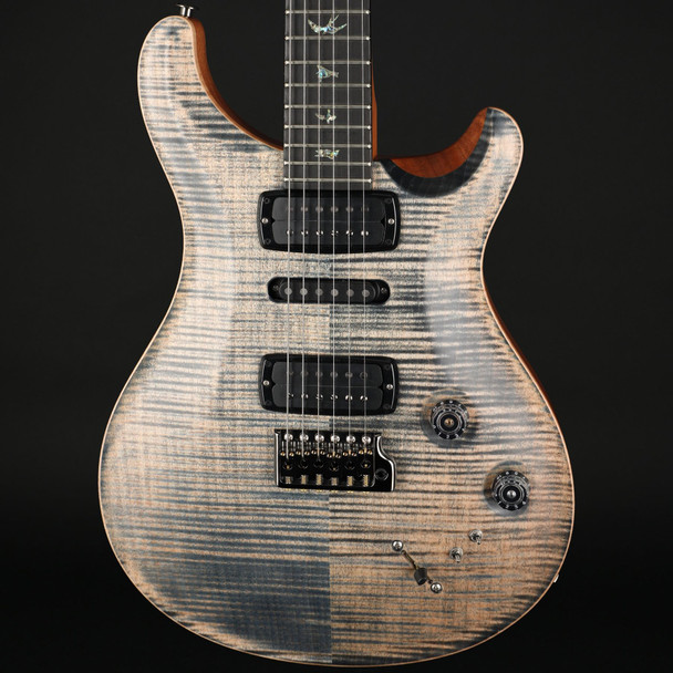 PRS Wood Library Modern Eagle V in Faded Whale Blue, Natural Back with Black Paisley Case #0387752