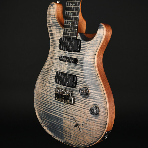 PRS Wood Library Modern Eagle V in Faded Whale Blue, Natural Back with Black Paisley Case #0387752