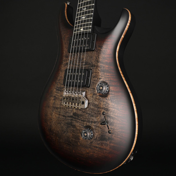 PRS 40th Anniversary Custom 24 Satin Limited Edition in Charcoal Tri-Color Burst #0408510