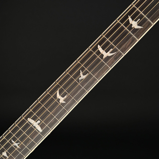 PRS SE P20E Parlor Electro Acoustic, Gloss Black Top, Doghair Back and Sides with Gig Bag