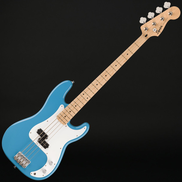 Squier Sonic Precision Bass, Maple Fingerboard, White Pickguard in California Blue