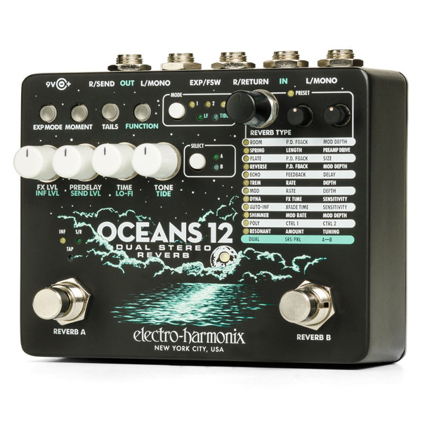 Electro Harmonix Oceans 12 Dual Stereo Reverb