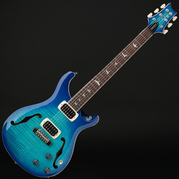 PRS SE Hollowbody I Piezo in Lake Blue Burst with Gig Bag