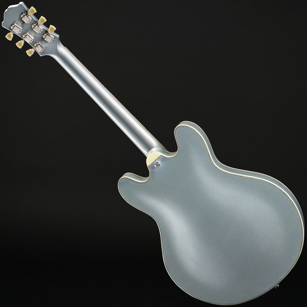 Eastman T64-T-IBM 16" Hollow Thinline, Trapeze in Ice Blue Metallic