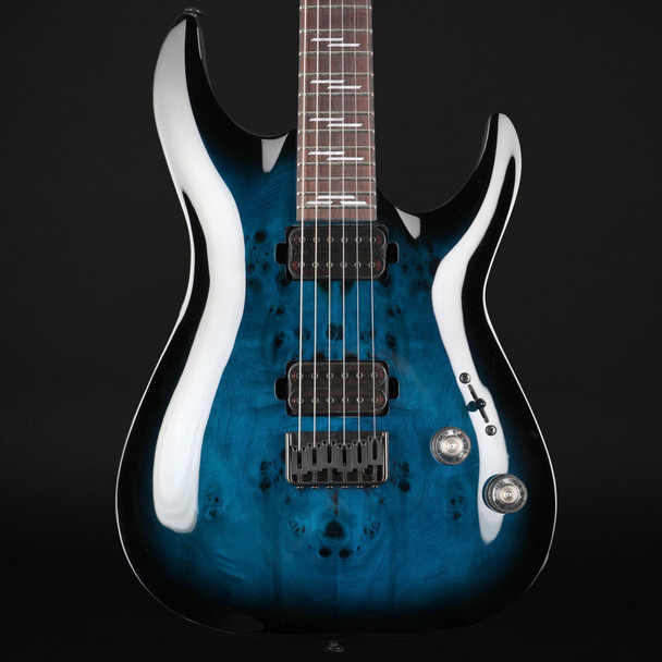 Schecter Omen Elite-6 in See Thru Blue Burst #IM26032458