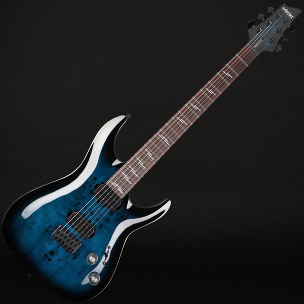 Schecter Omen Elite-6 in See Thru Blue Burst #IM26032458
