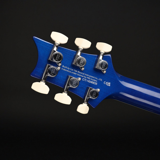 PRS SE Custom 24-08 Quilt (2026) in Lake Blue with Gig Bag #H046835