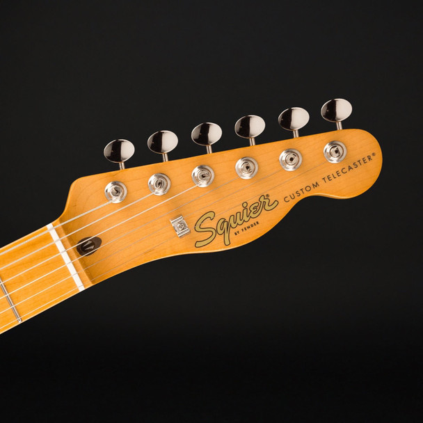 Squier FSR Classic Vibe 60s Custom Telecaster SH Wide Range, Maple Fingerboard, Gold Anodized Pickguard in Black