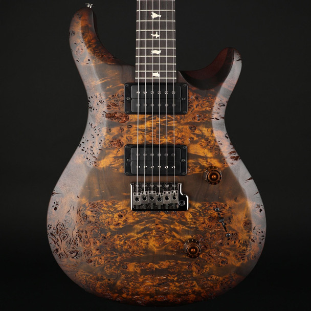 PRS S2 Custom 24, Poplar Burl Top Limited Edition in Black Gold Burst #S2088948