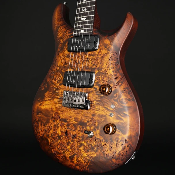 PRS S2 Custom 24-08, Poplar Burl Top Limited Edition in Black Gold Burst #S2088784