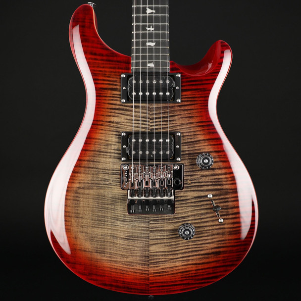 PRS SE Custom 24 Floyd in Charcoal Cherry Burst #G104113