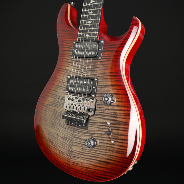PRS SE Custom 24 Floyd in Charcoal Cherry Burst #G104113