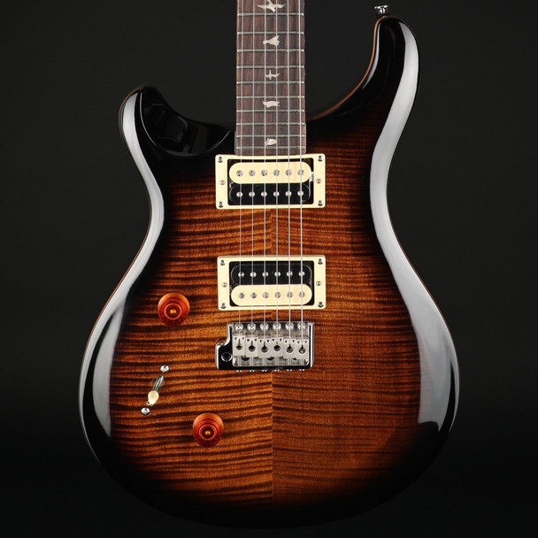PRS SE Custom 24 Left-Handed in Black Goldburst with Gig Bag #E86126