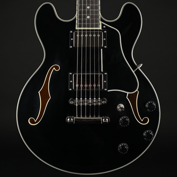 Eastman T484-BK 14" Thinline, Seymour Duncan Pickups in Black #P2402068
