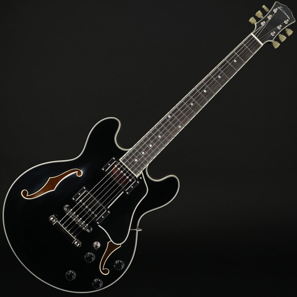 Eastman T484-BK 14" Thinline, Seymour Duncan Pickups in Black #P2402068