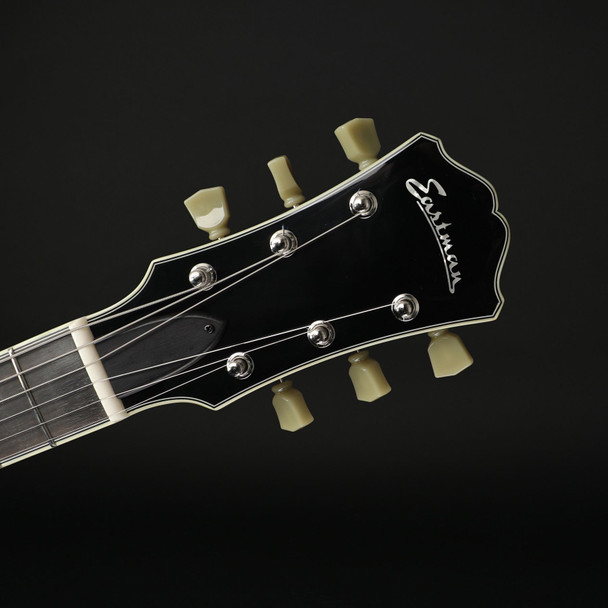 Eastman T484-BK 14" Thinline, Seymour Duncan Pickups in Black #P2402068