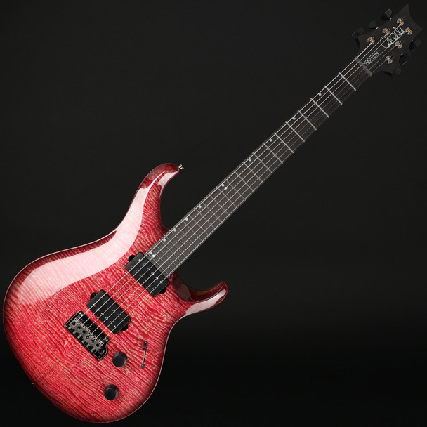 PRS Tekton T, Black Satin Neck, Fuchsia Aura with Gig Bag #0435067