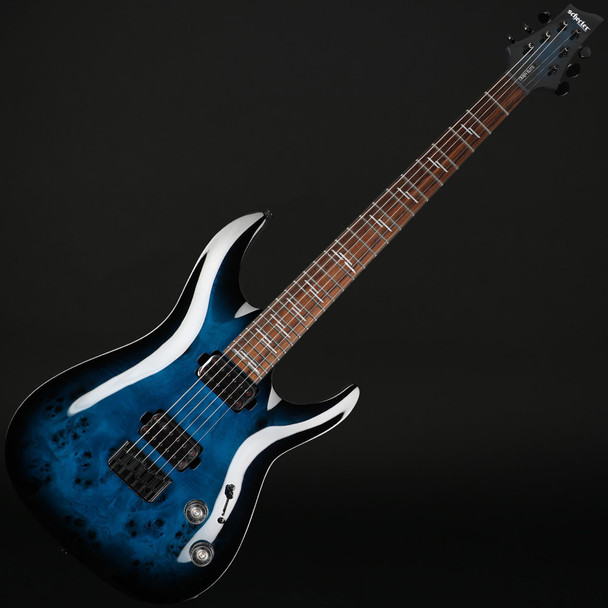 Schecter Omen Elite-6 in See Thru Blue Burst #IM26032458