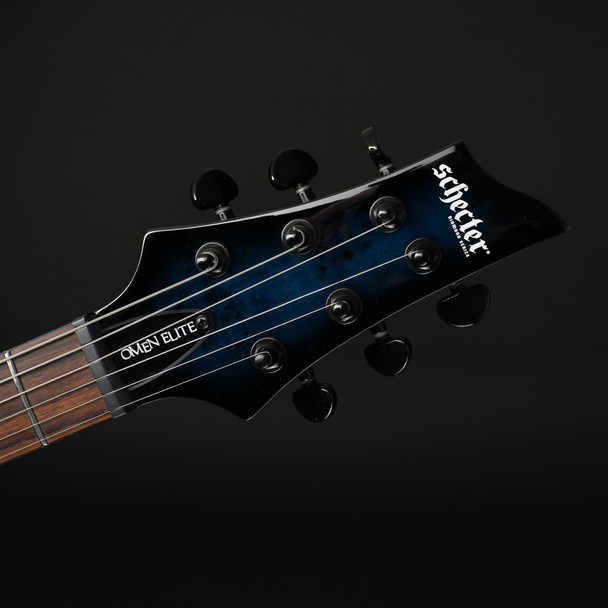 Schecter Omen Elite-6 in See Thru Blue Burst #IM26032458