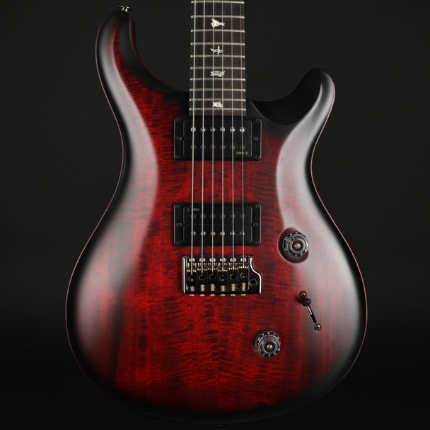 PRS 40th Anniversary Custom 24 Satin Limited Edition in Fire Red Smokeburst #0408105